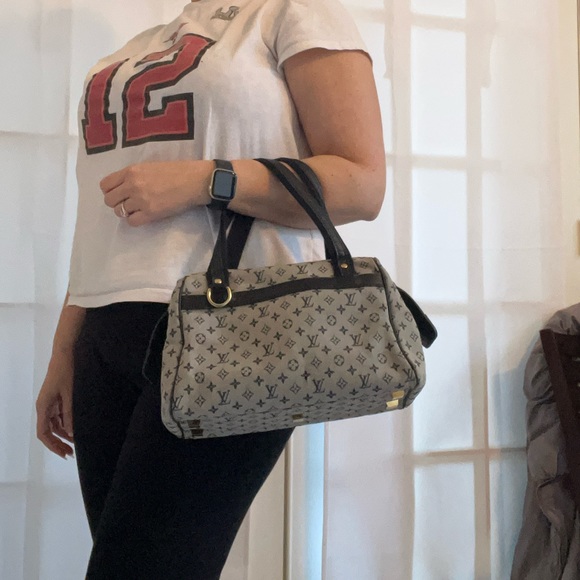 Great Condition Louis Vuitton Josephine Hand Bag Monogram Mini Canvas - Picture 11 of 13